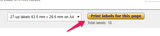 print and prepare labels for amazon fba box