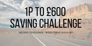 money saving challenge post