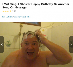 sing a sing in the shower
