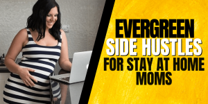 mom working from home