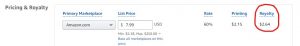 comissions from amazon kdp