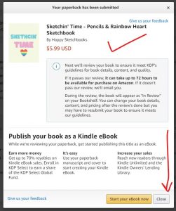 your book is published on amazon kdp