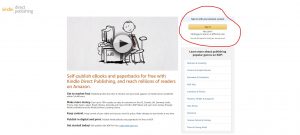 sign into Amazon KDP