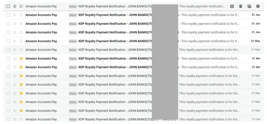 amazon payments from KDP
