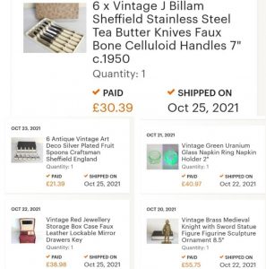 sold vintage items on etsy